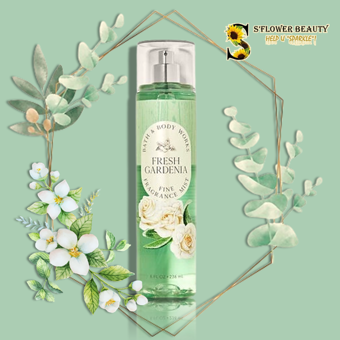 Fresh gardenia | xịt thơm nước hoa lưu hương toàn thân bath & body work fine fragrance mist