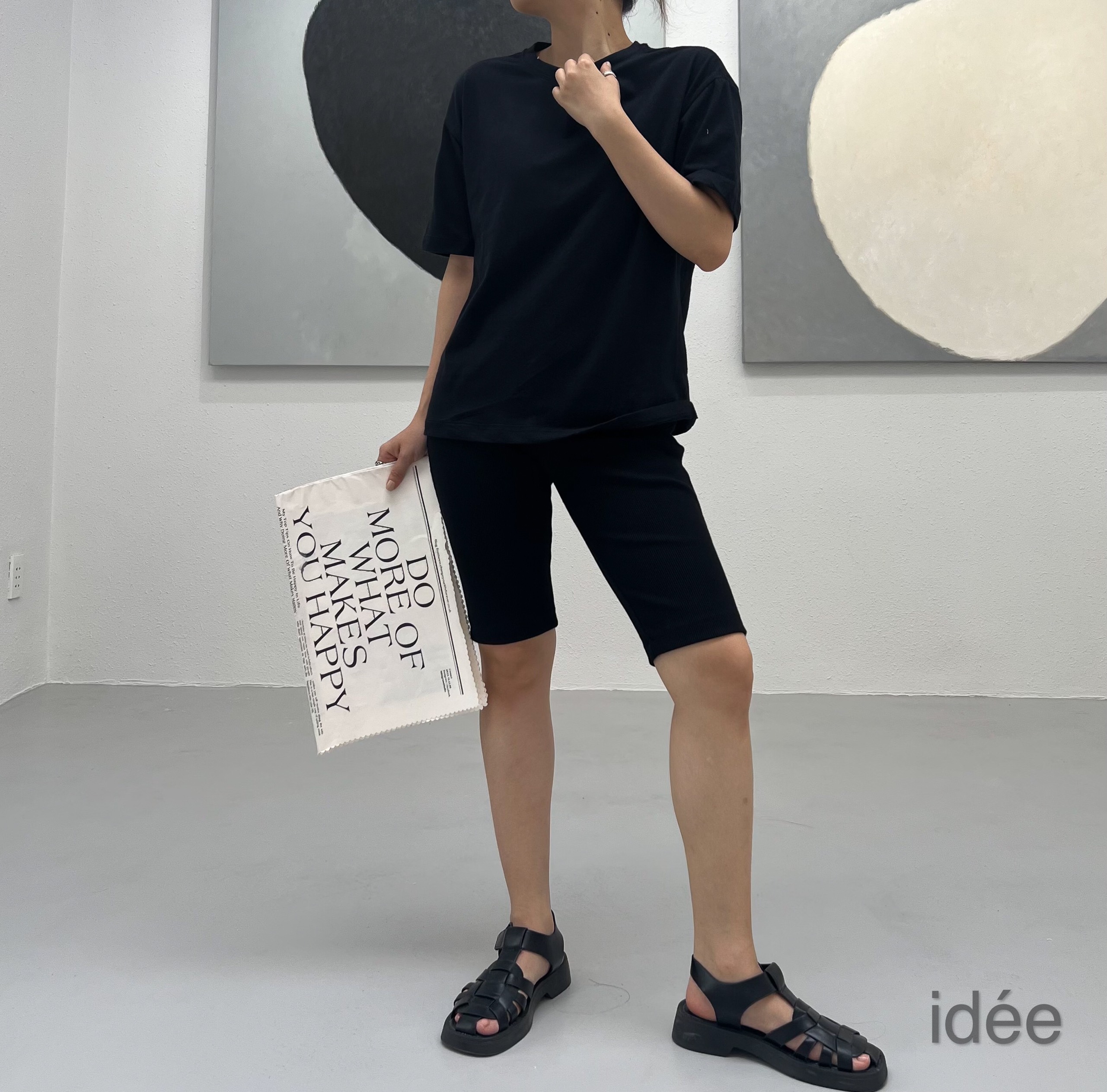 Quần biker short legging lửng idée