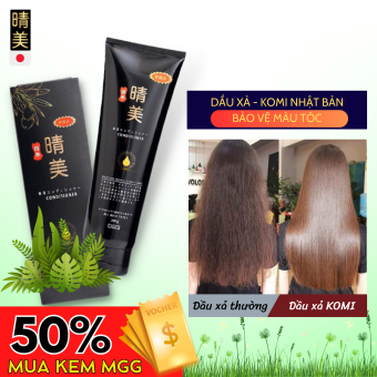 Dầu xả Komi Nhật Bản Argan, Dầu xả Dưỡng Tóc Giữ màu tóc nhuộm Phục hồi hư tổn