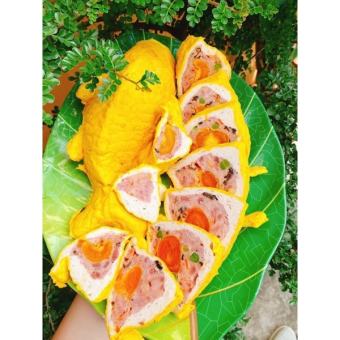 1 CON CHẢ CÁ CHÉP BÁCH HOA TRỨNG MUỐI 500G (Ship hoả tốc HCM)