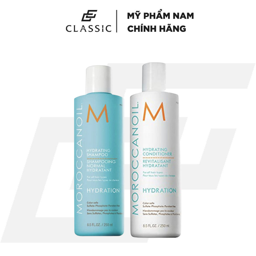 Bộ Dầu Gội & Xả Siêu Mượt Moroccanoil Hydrating  - Có tem chính hãng