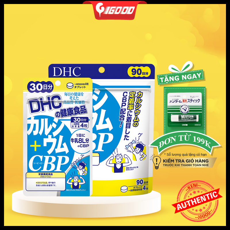 (SALE SỐC: Giảm đến 30%)  Viên uống Canxi DHC bổ sung Calcium + CBP Nhật Bản