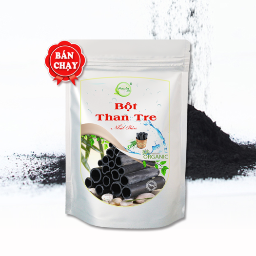 Bột than tre hoạt tính nhật bản trắng răng ngăn mụn thải độc kiềm nhờn 20gr - Henashop