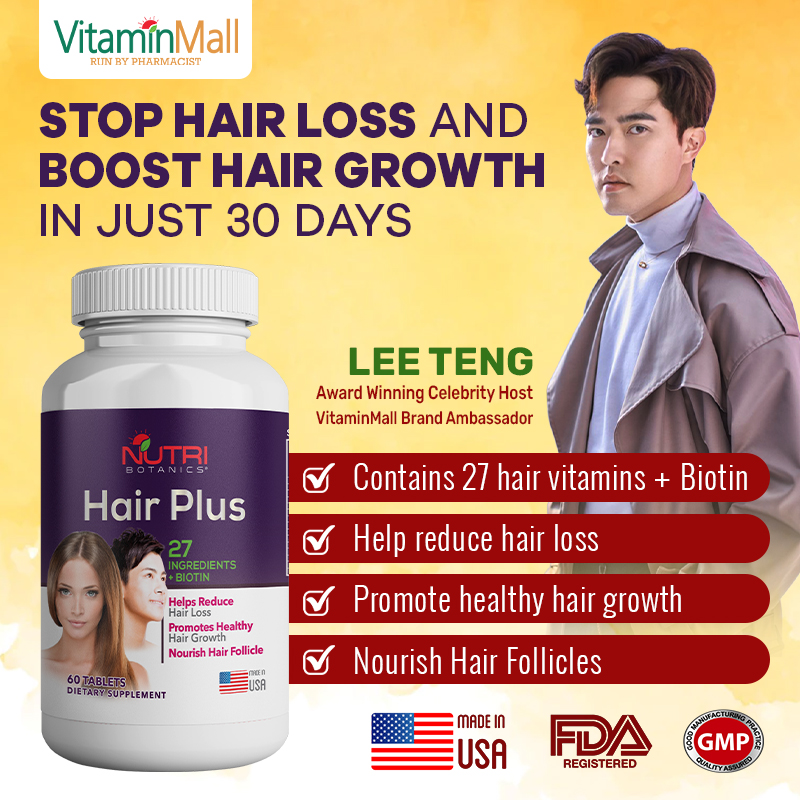 Hair Plus - Hair Growth Supplement - Stop Hair Loss, Regrow Hair ...