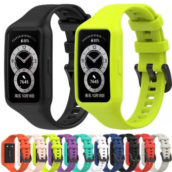 Dây Đeo Tích Hợp Với Ốp Lưng Dây Đeo Silicon Cho Honor Band 6/Huawei Band 6/Huawei Band 6 Pro/Huawei Band 7