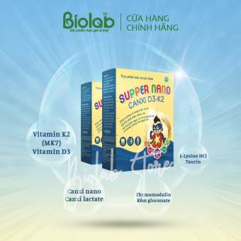SUPPER NANO CANXI D3-K2 HỖ TRỢ PHÁT TRIỂN CHIỀU CAO, GIÚP XƯƠNG VÀ RĂNG CHẮC KHỎE CHO BÉ YÊU