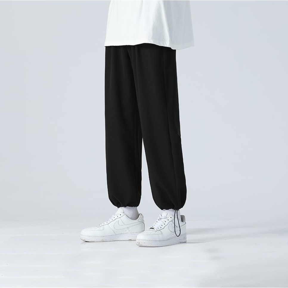 Quần Jogger nam nữ-Quần ống rộng Unisex Thể Thao trơn chất liệu nỉ da cá Form rộng