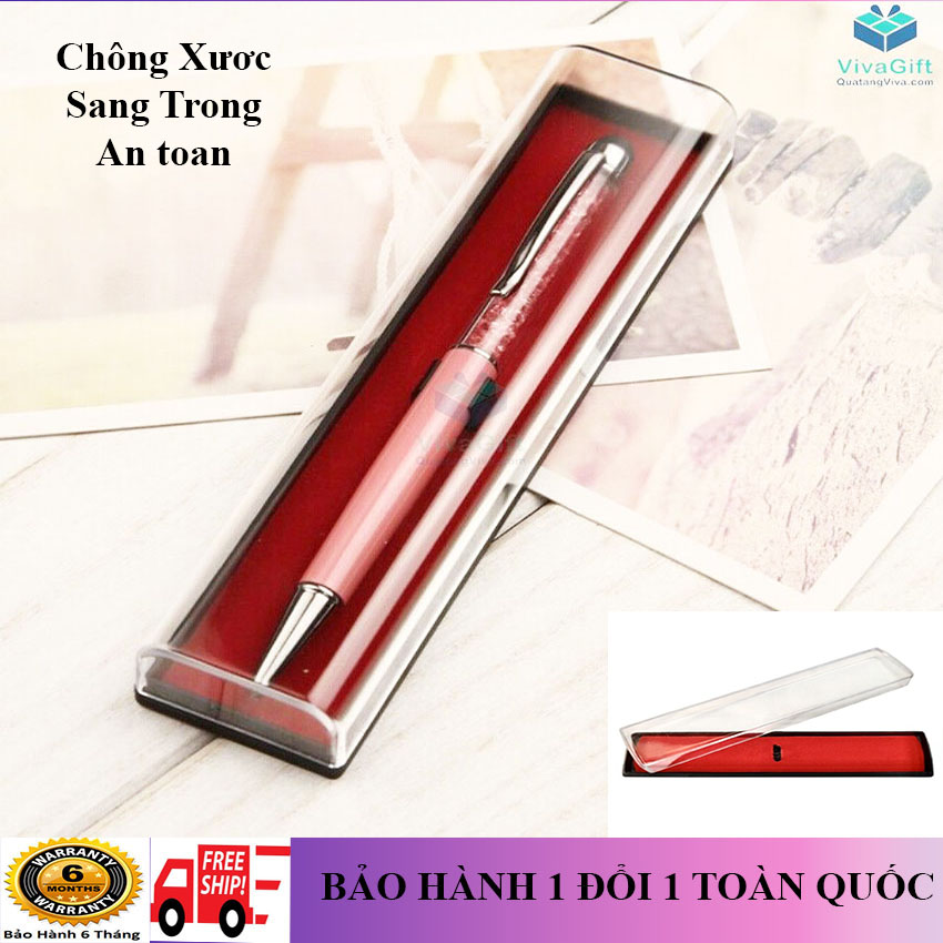Hộp đựng bút mica lót nhung đỏ cho bút máy, bút mực-sang trọng, lịch sự, an toàn, bảo vệ bút chống xước, vỡ- nhẹ, êm ái, thuận tiện- mango house- hộp bút, ví bút, hộp đựng bút máy,