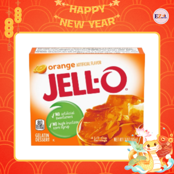 Jell-O Orange Jelly Powder (Orange Flavor) 85g, Made in USA