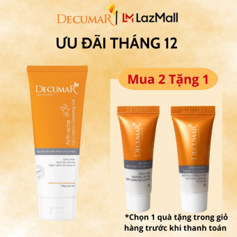 Sữa Rửa Mặt Dạng Gel Decumar Advanced 100gr Kiểm Soát Nhờn Mụn