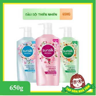 Dầu gội sunsilk thiên nhiên chai 650g