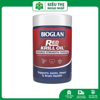 Dầu nhuyễn thể Bioglan Red Krill Oil 1000mg Úc