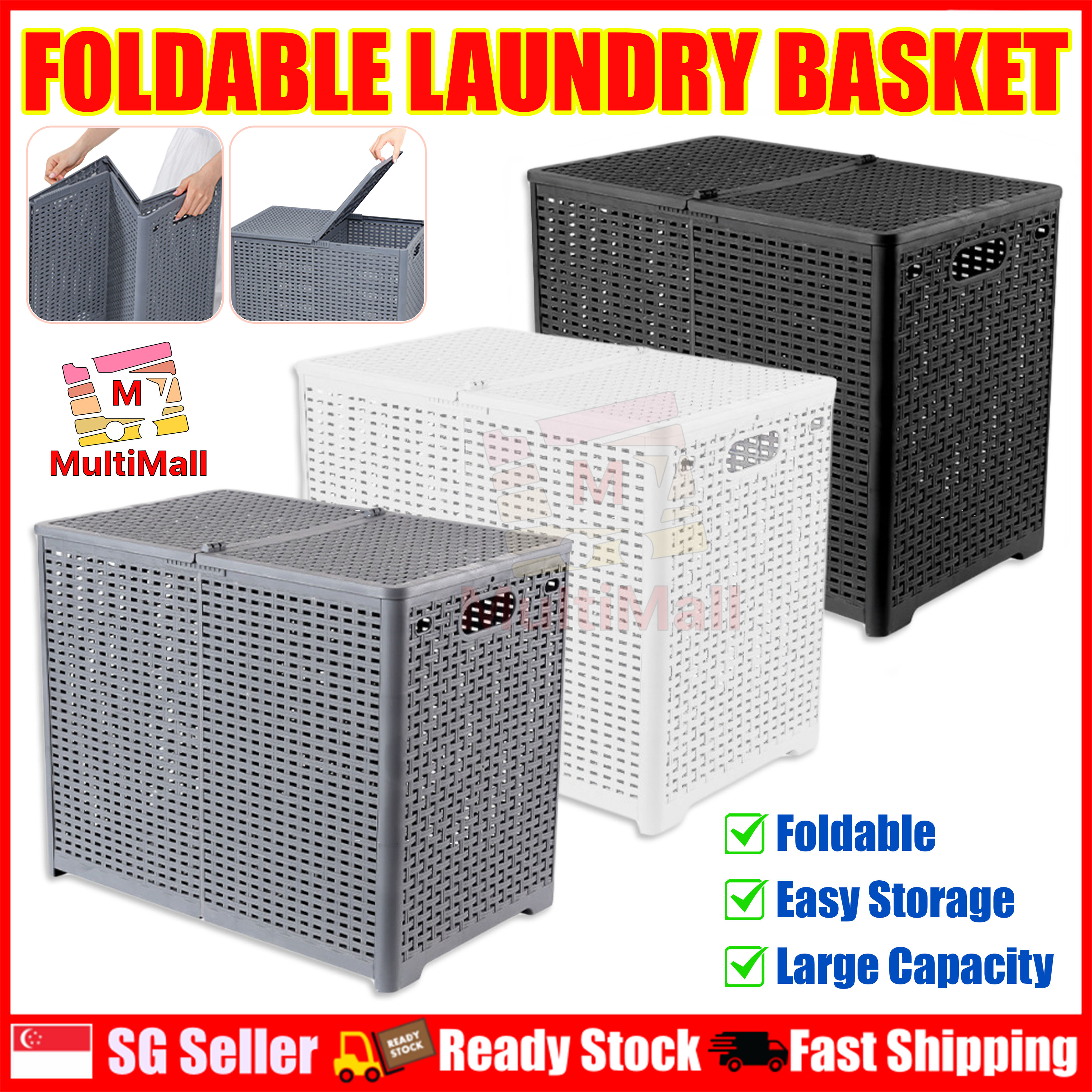 Big Size Plastic Collapsible Laundry Basket, Silicone Folding Laundry Basket  - China Laundry Basket and Plastic Laundry Basket price