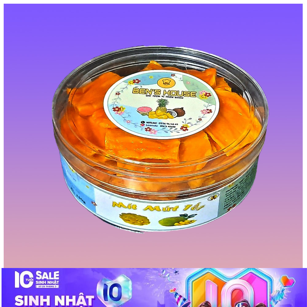 [FREESHIP TOÀN QUỐC][MÍT MỨT TẾT BEN'S HOUSE LOẠI HỘP 100G, CHẾ BIẾN BẰNG CÔNG NGHỆ SẤY LẠNH GIỮ NGUYÊN HƯƠNG VỊ TỰ NHIÊN VÀ THÀNH PHẦN DINH DƯỠNG TỪ MÍT CHÍN]