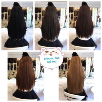 Tóc giả hàn quốc Tóc kẹp thẳng 6 phím