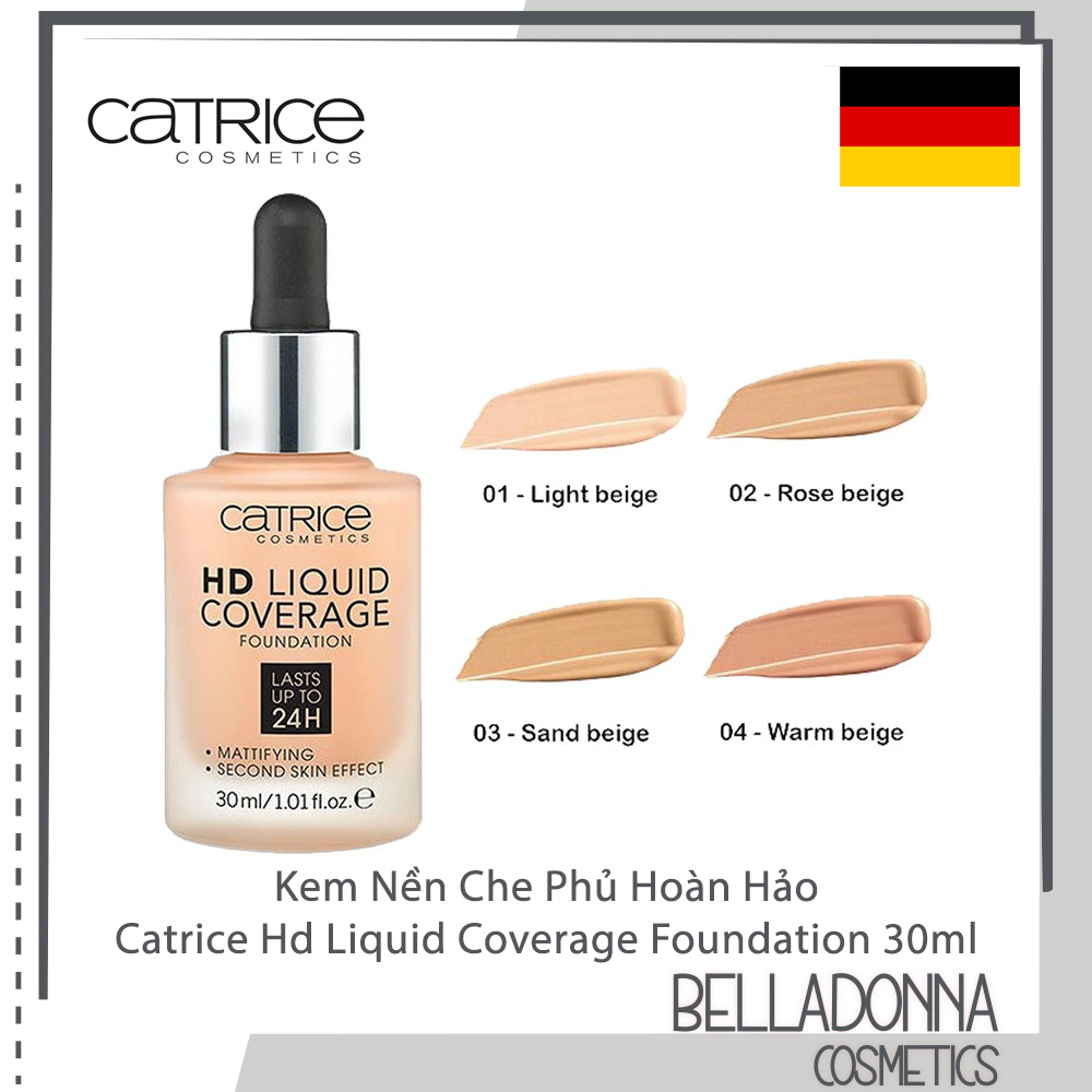 Kem Nền Che Phủ Hoàn Hảo Catrice Hd Liquid Coverage 30ml
