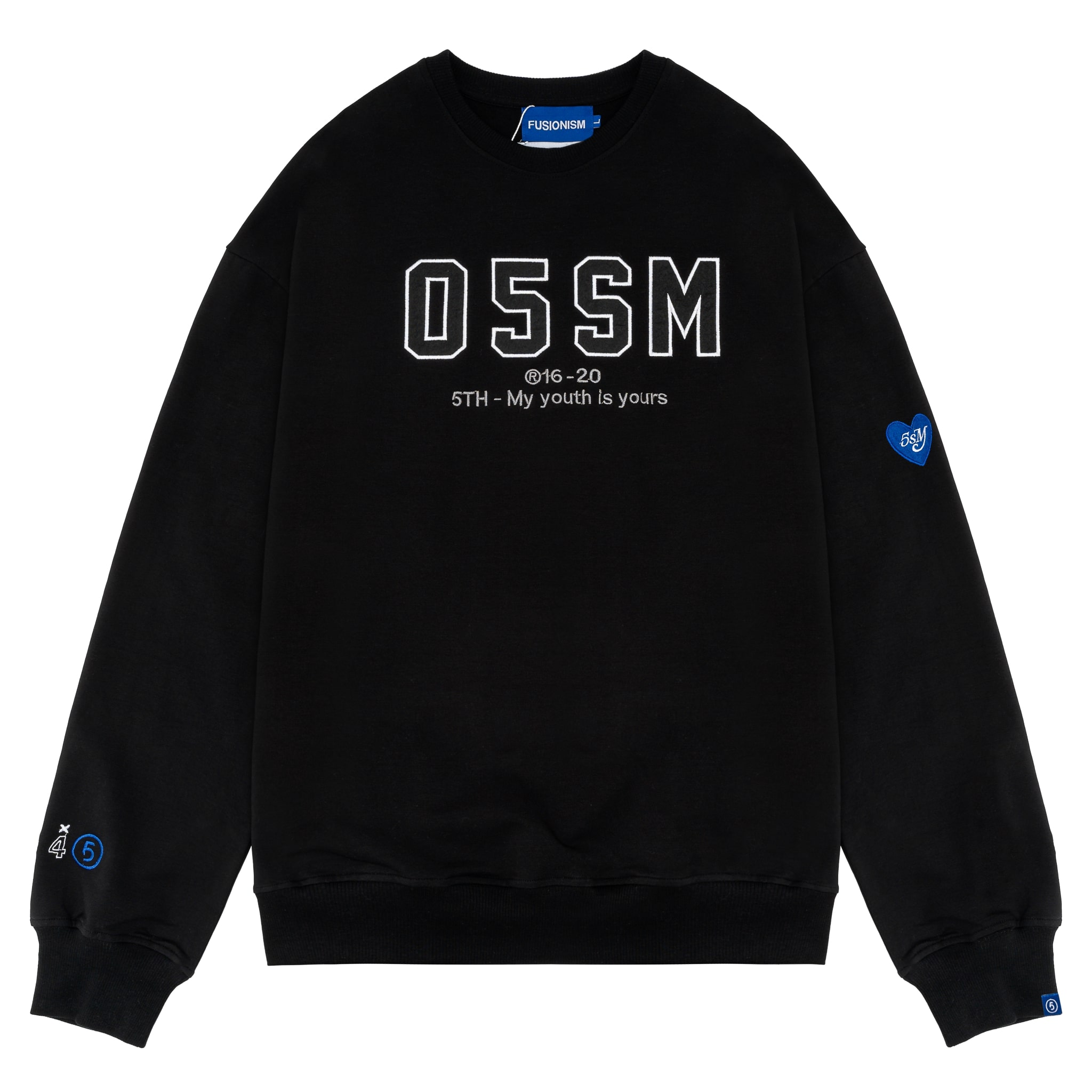 Áo sweater thêu logo 05sm fusionism - nhiều màu - unisex - form oversize