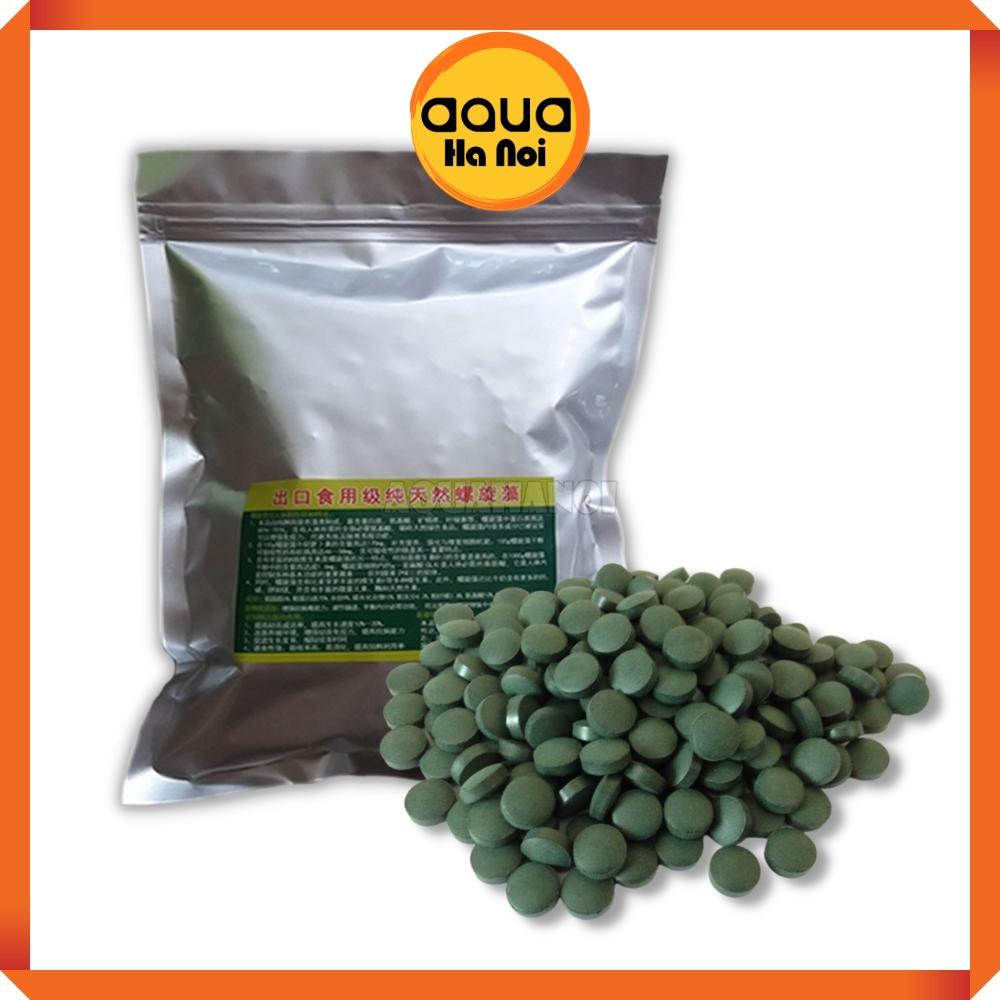Tảo xoắn Spirulina - Tảo viên thức ăn cá tép cảnh - gói 20g ~ 100 viên