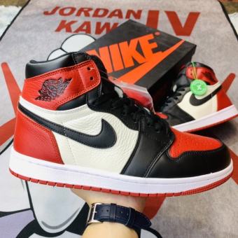 Giày Jordan Đỏ Đen cổ cao Nam Nữ - Giày JD1 Jordan Đỏ Đen Cổ Cao thời trang