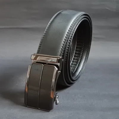 GS99 (115cm) Genuine Cowhide Automatic Ratchet Metal Buckle Head Leather Belt (9)