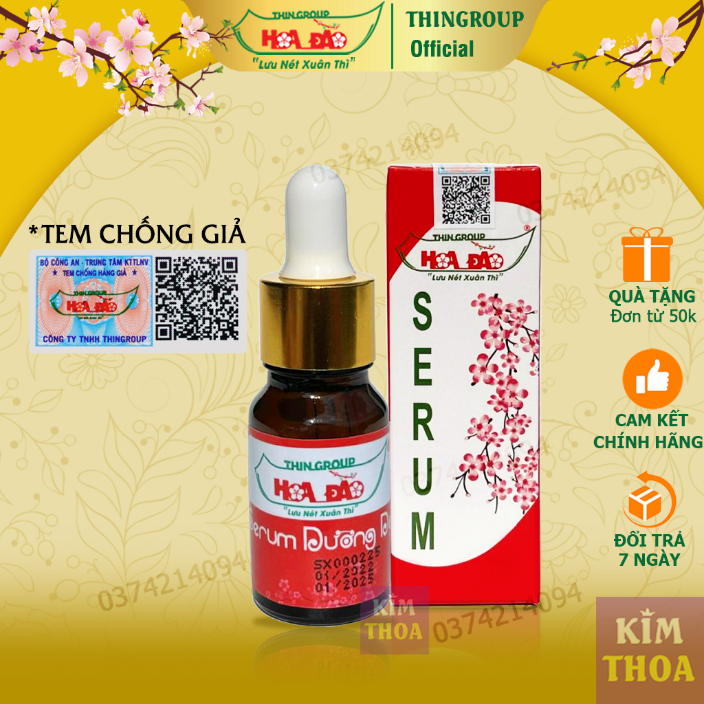 Serum dưỡng da, se khít lỗ chân lông và phục hồi da Hoa Đào