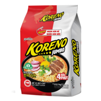 Mì Jumbo Koreno Gói 1kg, Thùng 10 gói