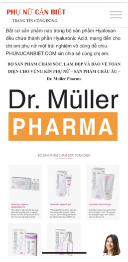 Bộ giảm khô se khít cho phụ nữ - HYALOSAN VAGINAL SUPPOSITORIES