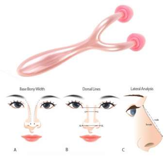 Cây massage lăn mũi 2 đầu tạo dáng nâng mũi dọc dừa thon gọn - Dụng cụ massage lăn nâng mũi (màu hồng) - Dụng cụ kẹp nâng mũi - Kẹp nâng mũi Hàn Quốc - Cây lăn massage thon gọn cánh mũi tại nhà