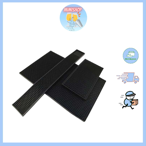 Thảm bar pha chế cao su loại dày. thảm lót quầy bar chống trượt. rubber bar mart - dụng cụ pha chế