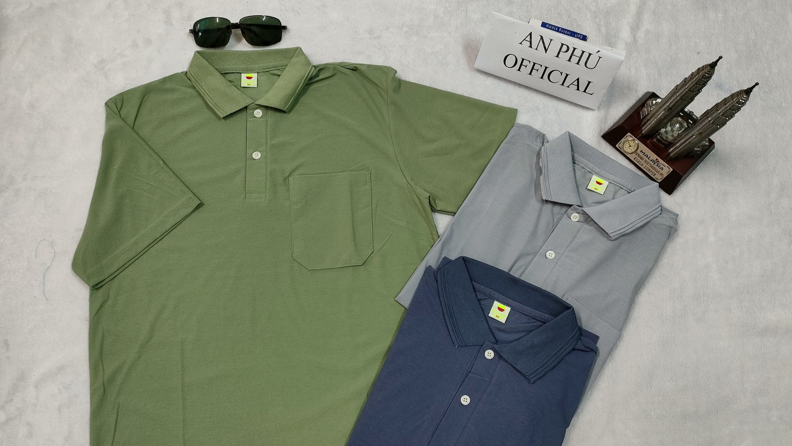 Áo Thun Nam Có Túi Trung Niên- Áo Thun Người Lớn Trơn Cổ Bẻ From Rộng Tay Lỡ AP002 Đủ Màu Size Từ 50 - 75kg ( Áo Polo Nam Trung Niên )