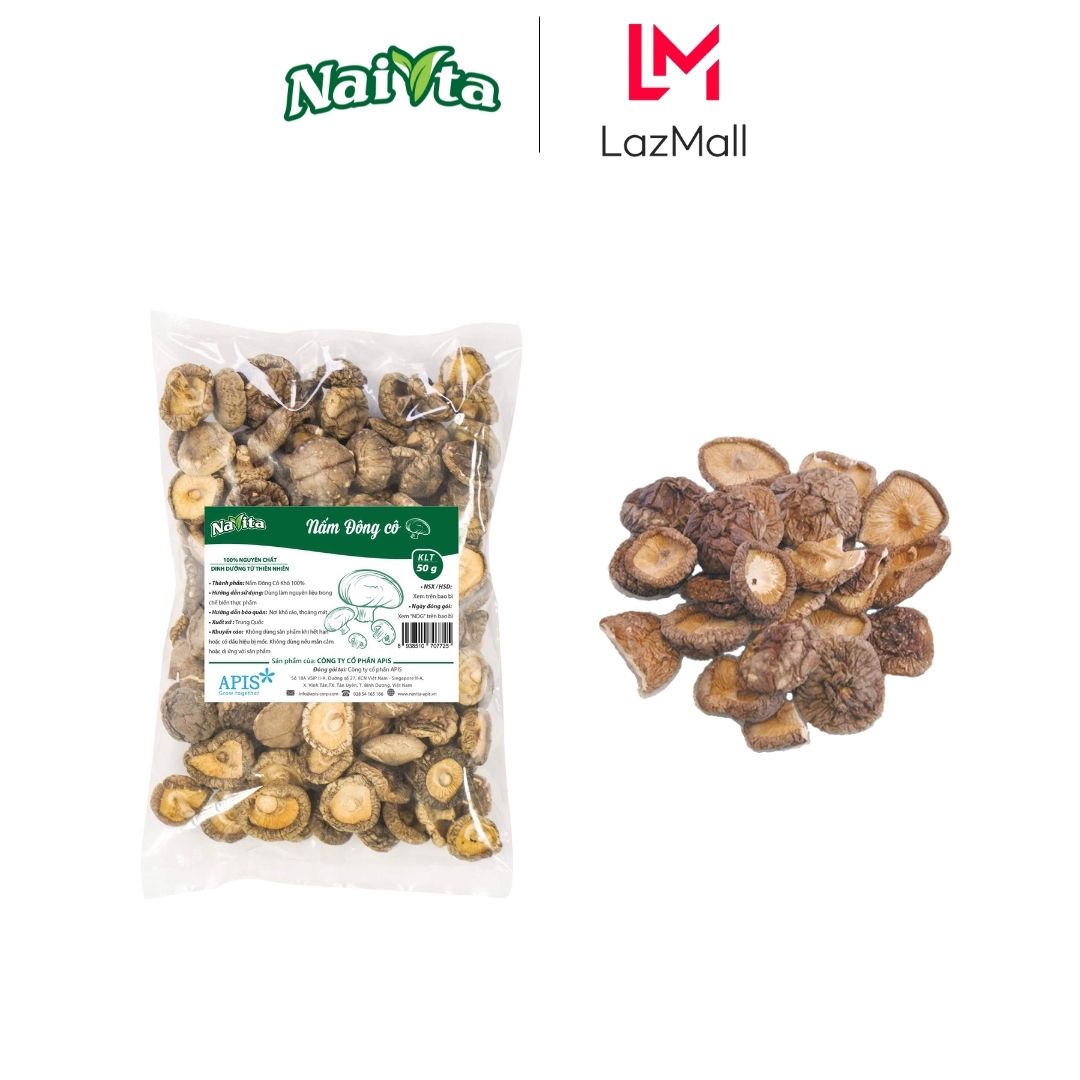 1 gói nấm đông cô sấy khô naita 50g
