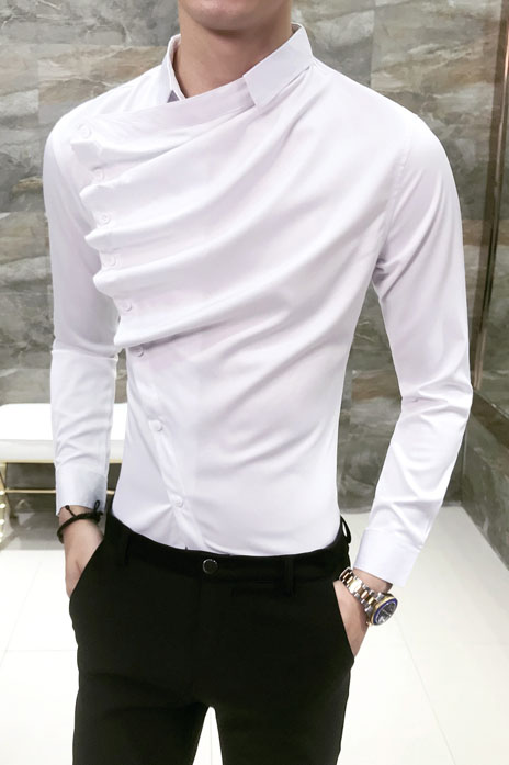 Áo sơ mi tay dài nam  sơ mi Hàn Quốc chất vải đũi lụa mềm mịn trẻ trung lịch lãm H28