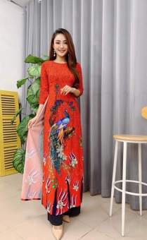 áo dài may sẵn kèm quần