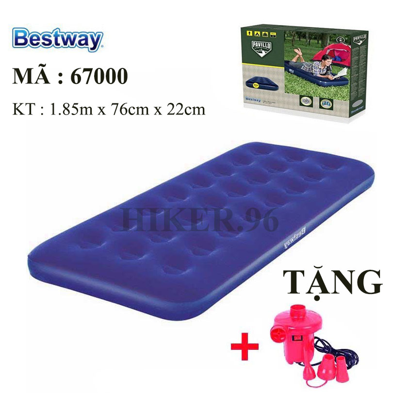 Đệm hơi cao cấp bestway 67000 kèm bơm