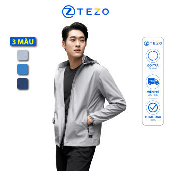 Áo gió nam 2 lớp lót lưới Tezo áo khoác nam cao cấp 23AG2T010