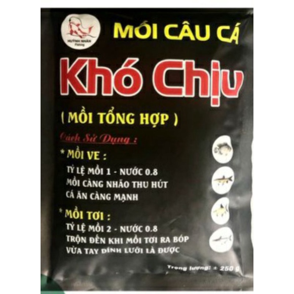 Cám câu tổng hợp Khó Chịu - cám tổng hợp câu cá rô phi,trắm,chép,mè,trê ,tra,trôi & cá chim