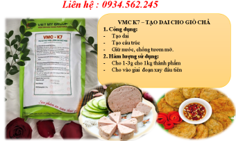 [ VMC K7 - tạo dai] - Phụ gia làm chả cá thơm ngon