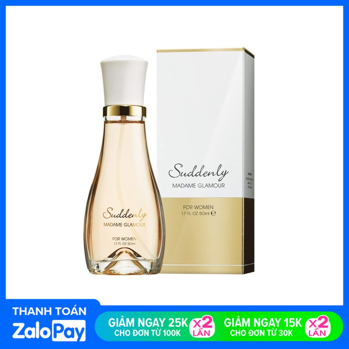 Nước hoa nữ Suddenly Madame Glamour Eau De Parfum for Women 50 ml