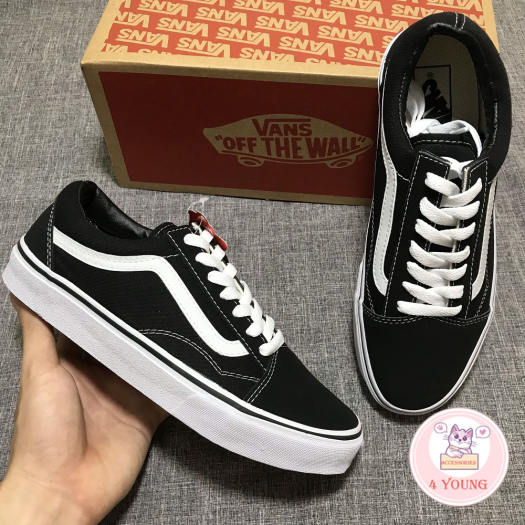 Giày Vans-Old Skool Đen Full Box Full Size Nam Nữ Bảo Hành 12 Tháng Đi Không Vừa Được Đổi Size