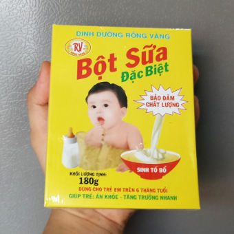 combo 3 hộp Bột Sữa Rồng Vàng tuổi thơ cho bé ăn dặm từ 6 tháng tuổi -  (3 hộp x 180gr)