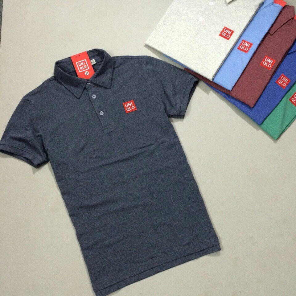 Áo thun nam polo cổ bẻ Uni, chất thun cotton muối co giãn 4 chiều cao cấp