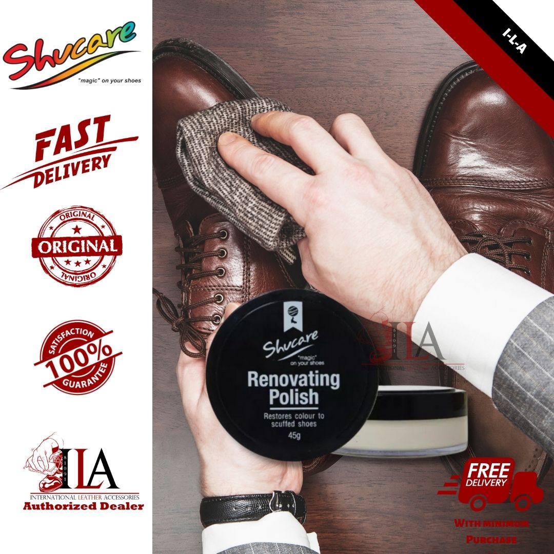 Shoe Polish Tin Deluxe - Beeswax Based Shine Paste by Famaco France