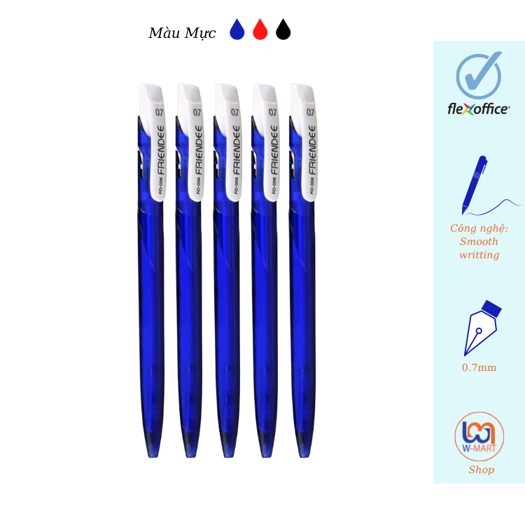 Bút bi thiên long Flexoffice FO 036