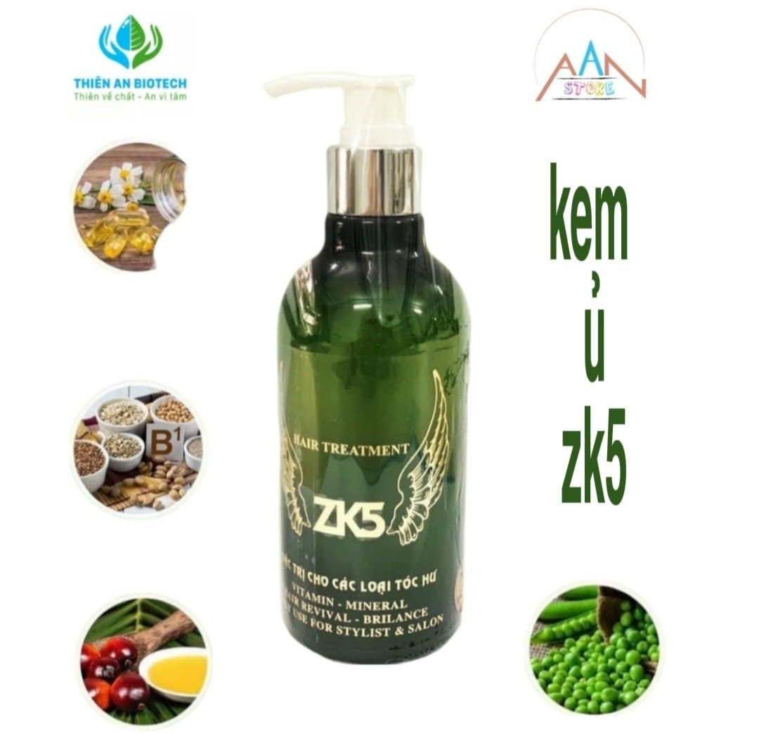 Kem ủ zk5 chai 150ml và300ml, dưỡng tóc - phục hồi tóc hư tổn