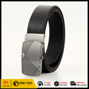 Thắt lưng nam da bò AT Leather SML-02 - Khóa lăn cao cấp
