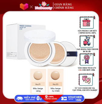 "Chính hãng" Phấn Nước Missha Magic Cushion Moist Up SPF50+/PA+++  - Tone 21 Tone 23 (Hộp), (NO.23 NO.21)