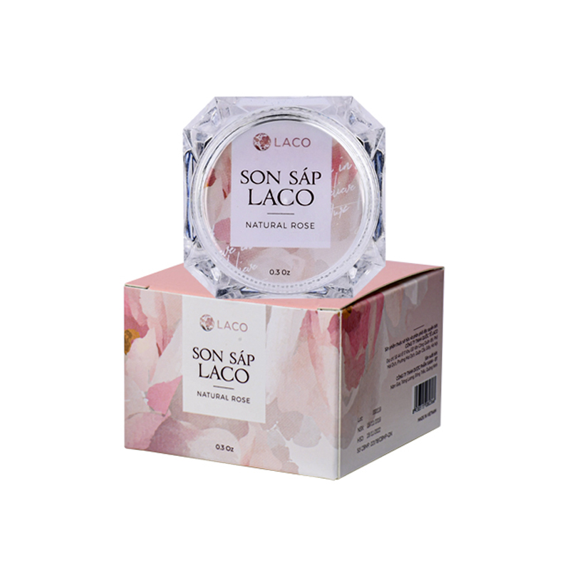 Son sáp LACO 10ml dưỡng môi hồng xinh hết khô nẻ