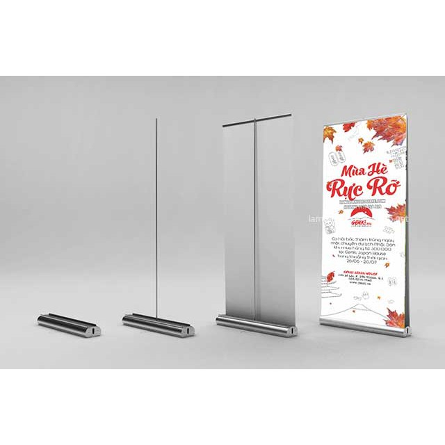 Standee Cuốn Nhôm Thường 80x200cm