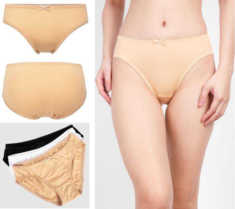 Quần lót nữ trơn thun lạnh viền bo siêu mịn gwpo3176