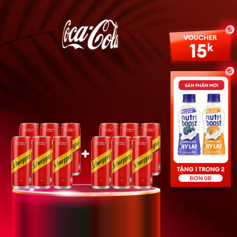 Lon Soda Schweppes Ginger Hương Gừng Đặc Biệt (320ml/Lon)